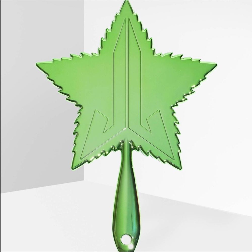 Jeffree Star Green Chrome Leaf Mirror